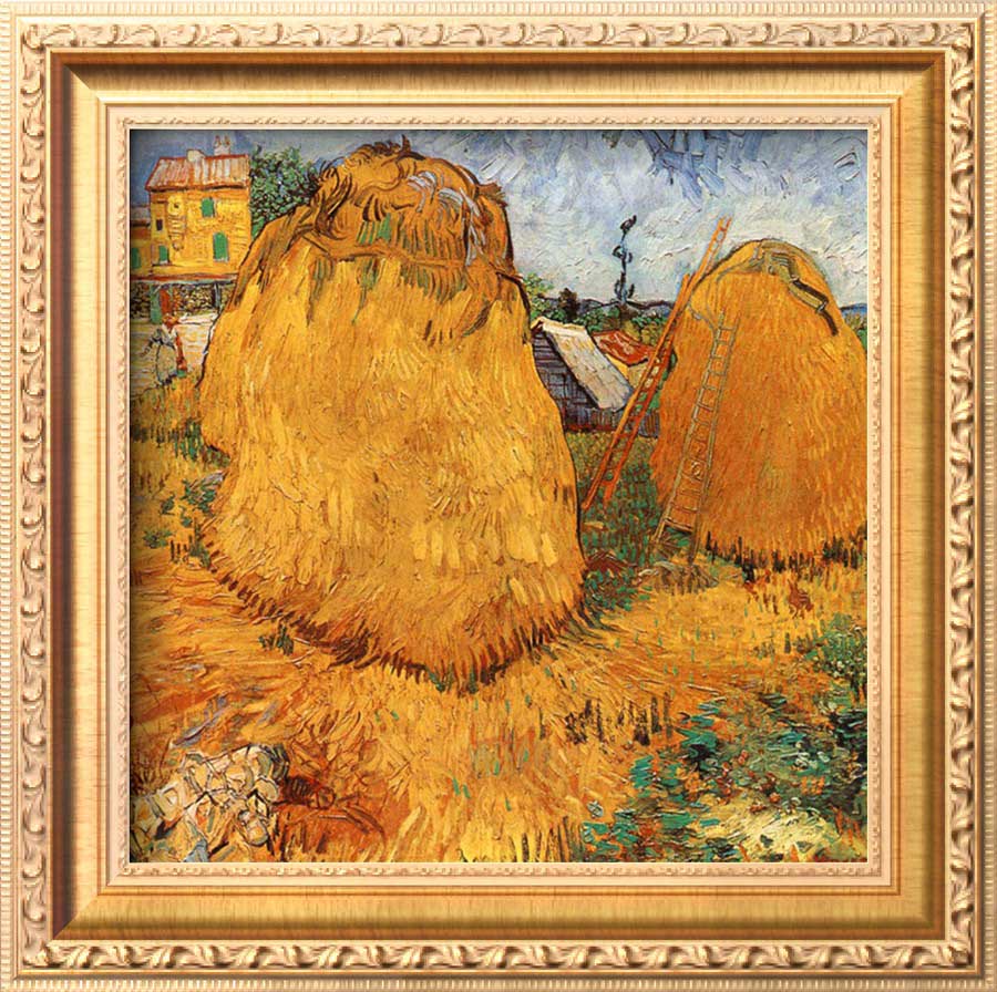 Meules De Foin En Provence - Van Gogh Painting On Canvas